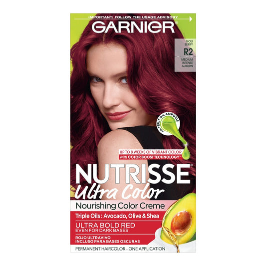 Garnier Nutrisse Ultra Hair Color R2 Medium Intense Auburn 1 Ct Hair Color Pasteur Pharmacy