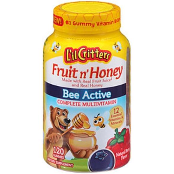 L'il Critters Fruit N' Honey Complete Multivitamin Natural Berry Flavor