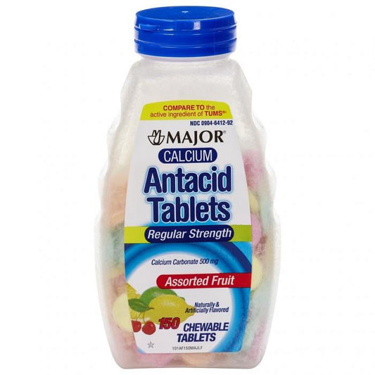Major Calcium Antacid Tablets Regular Strength, 500 Mg Health & Beauty Pasteur Pharmacy