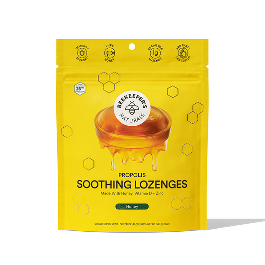 Beekeeper's Naturals Propolis Soothing Lozenges - Honey - 14ct Honey Pasteur Pharmacy