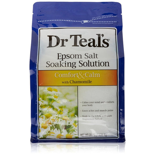 Dr Teal's Epsom Salt Soaking Solution Comfort & Calm Chamomile 3 Lb Bath & Body Pasteur Pharmacy