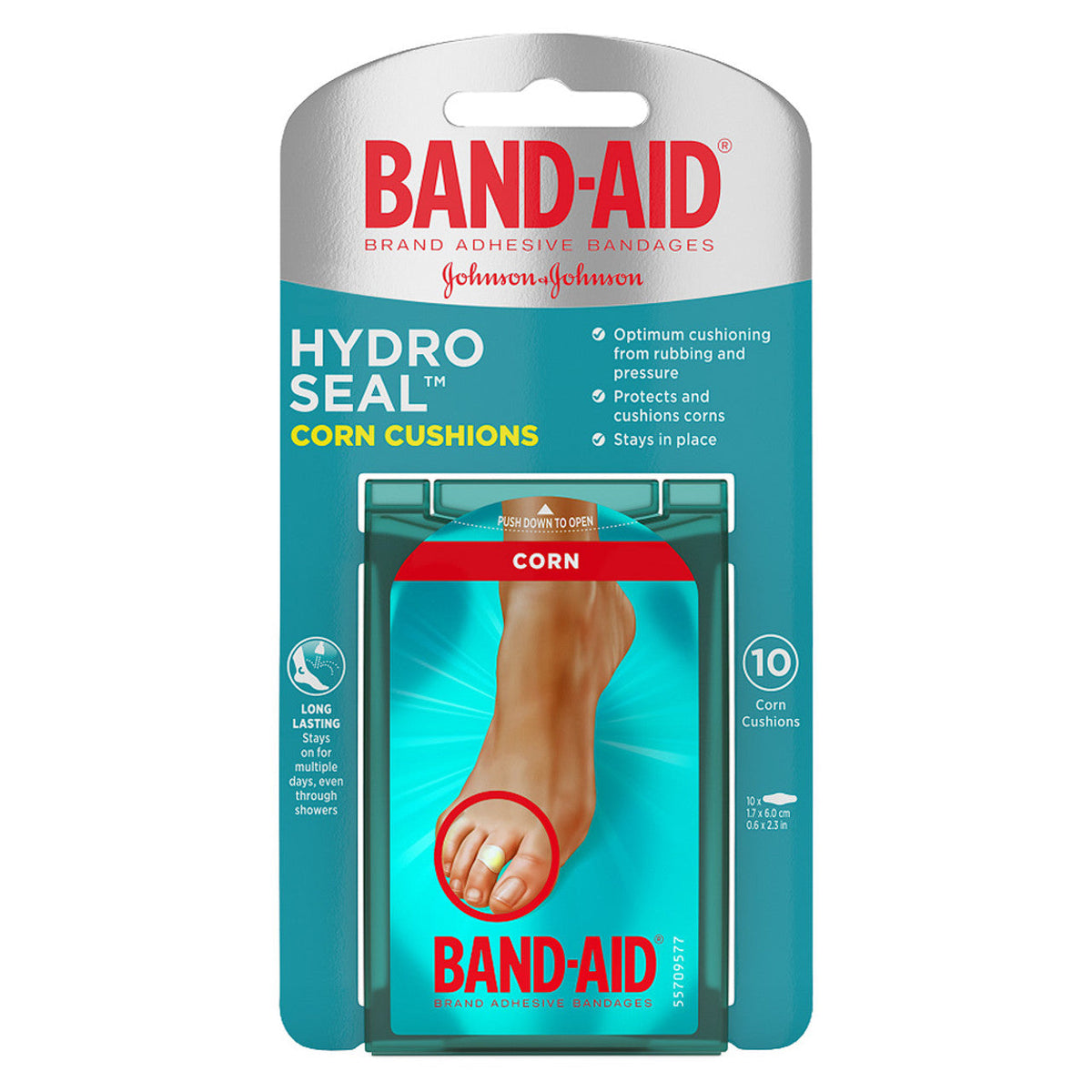 Band-Aid Brand Hydro Seal Bandages Corn Cushions, Medium