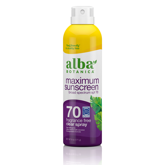 Spray Solaire Transparent Haute Protection Alba Botanica Hawaiian Sun Care FPS 70, 177 ml