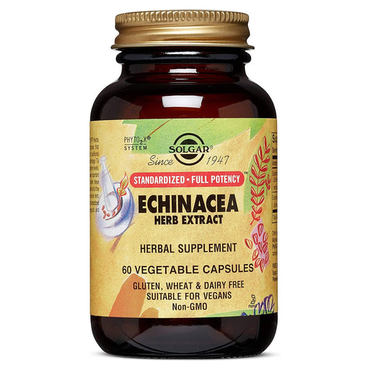 Solgar Echinacea Herb Extract 60 Vegetable Capsules Vitamins & Supplements Pasteur Pharmacy