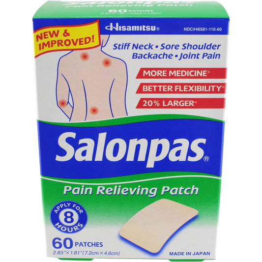 Salonpas Pain Relief Patch Health & Beauty Pasteur Pharmacy