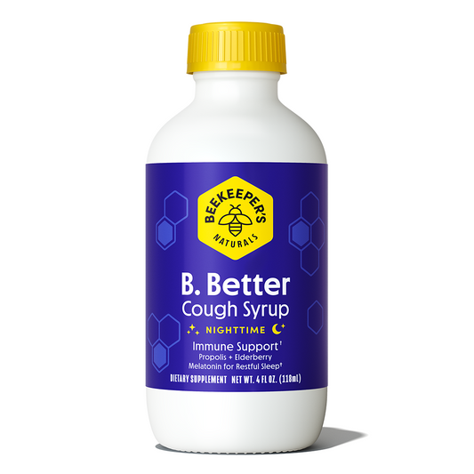 Beekeeper's Naturals B. Better Nighttime Cough Syrup With Immune Support, 4 Fl Oz Syrup Pasteur Pharmacy
