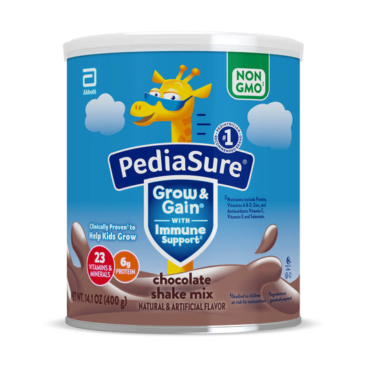 PediaSure Grow & Gain Non-GMO Shake Mix Chocolate Powder - 14.1oz Nursing & Feeding Pasteur Pharmacy