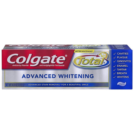 Colgate Total Toothpaste, Anticavity Fluoride And Antigingivitis, Advanced Whitening, Paste Toothpaste Pasteur Pharmacy