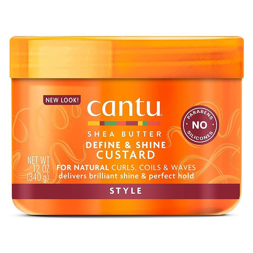 Cantu Shea Butter For Natural Hair Define & Shine Custard 12oz Hair Care Pasteur Pharmacy