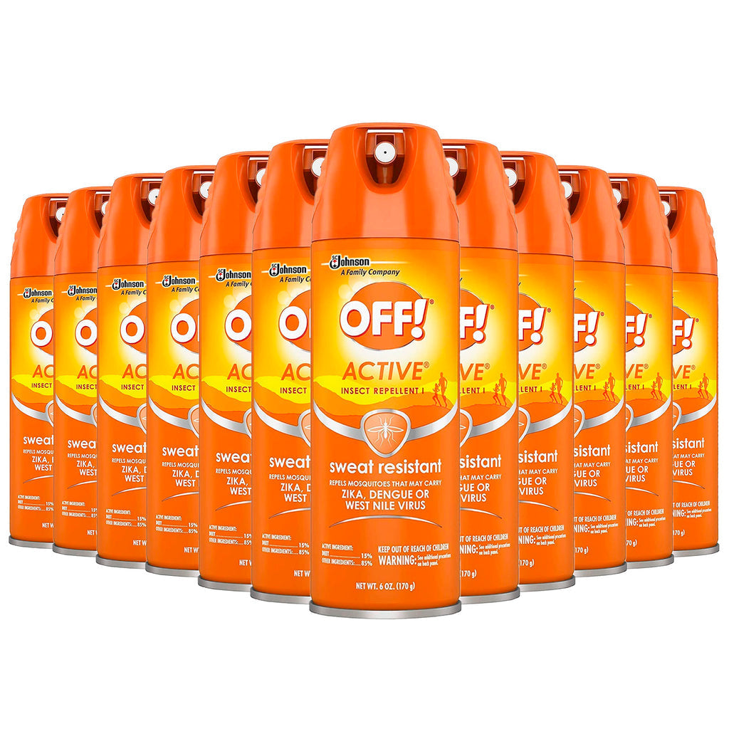 Off! Active Insect Repellent Spray Sweat Resistant 6 oz Repellents Pasteur Pharmacy