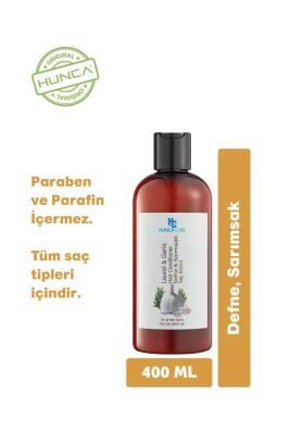 Acondicionador para el cabello Hunca Care de laurel y ajo: fortalece el cabello, reduce la rotura, hidratación natural - 400ml
