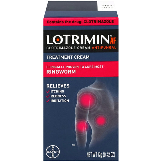 Lotrimin AF Ringworm Antifungal Cream - Clotrimazole 1% Formula, 0.42 oz Medicine & Drugs Pasteur Pharmacy