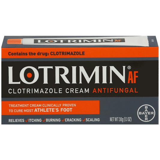 Lotrimin AF Athlete's Foot Antifungal Cream, 1% Clotrimazole Treatment - 1.1 oz Foot Care Pasteur Pharmacy