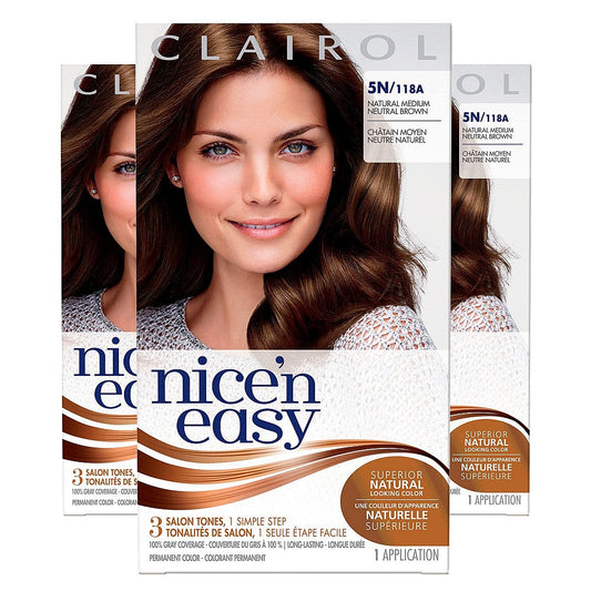Nice’n Easy Nice N Hair Color #5N Medium Neutral Brown Hair Color Pasteur Pharmacy Default Title