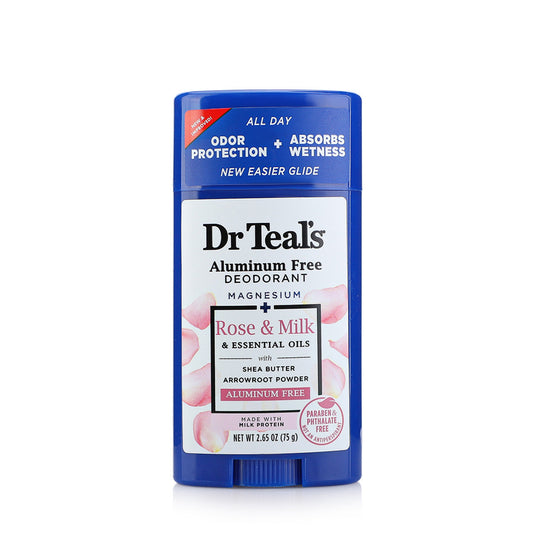 Dr Teal's Aluminum Free Rose & Milk Deodorant 2.65 Oz Deodorant Pasteur Pharmacy