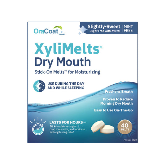 OraCoat XyliMelts For Dry Mouth Mint Free - 40 Discs Oral Care Pasteur Pharmacy
