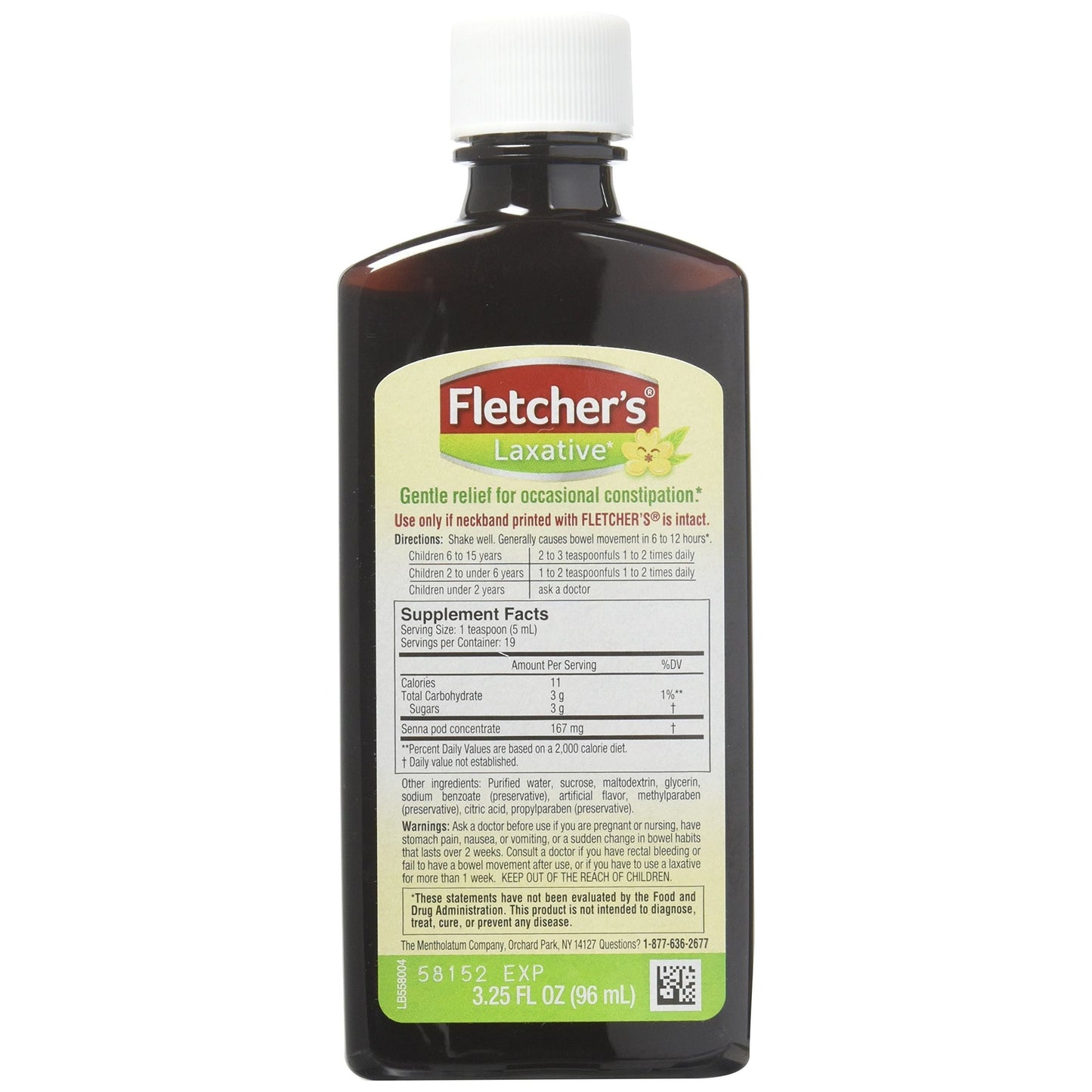 Fletcher's Laxative, Gentle, For Kids, Root Beer Taste 3.25 Oz Soda Pasteur Pharmacy