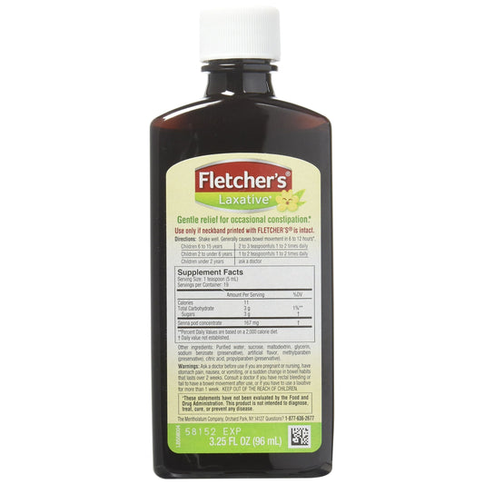 Fletcher's Laxative, Gentle, For Kids, Root Beer Taste 3.25 Oz Soda Pasteur Pharmacy