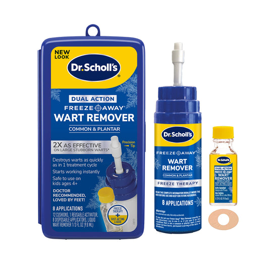 Dr. Scholl's Dual Action Freeze Away Wart Remover 8 Applications Wart Removers Pasteur Pharmacy