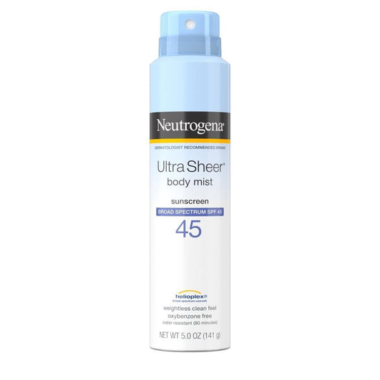 Neutrogena Ultra Sheer Body Mist Sunscreen Spray SPF 45 5 Oz 2019 Sunscreen Pasteur Pharmacy
