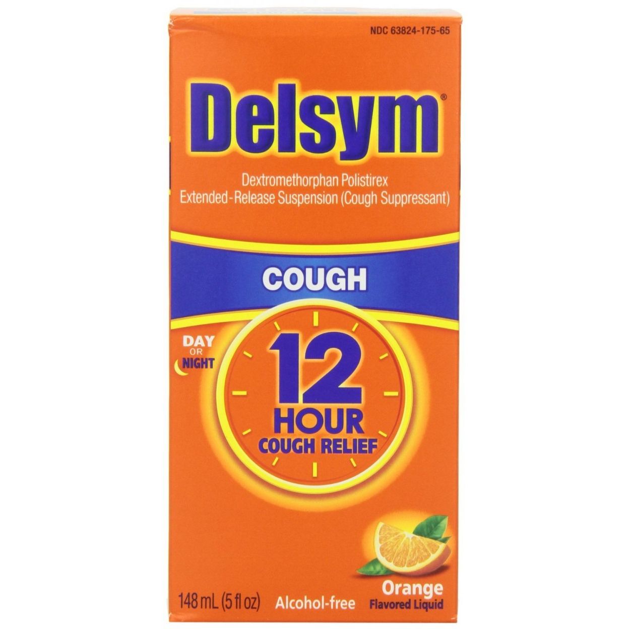 Delsym Cough Relief 12 Hour Liquid Orange 5 Oz Health & Beauty Pasteur Pharmacy