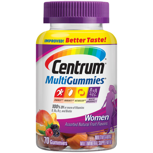 Centrum MultiGummies Gummy Multivitamin For Women, Multivitamin/Multimineral Supplement With Vitamin D3, B Vitamins And Antioxidants, Assorted Fruit Flavor Vitamins & Supplements Pasteur Pharmacy