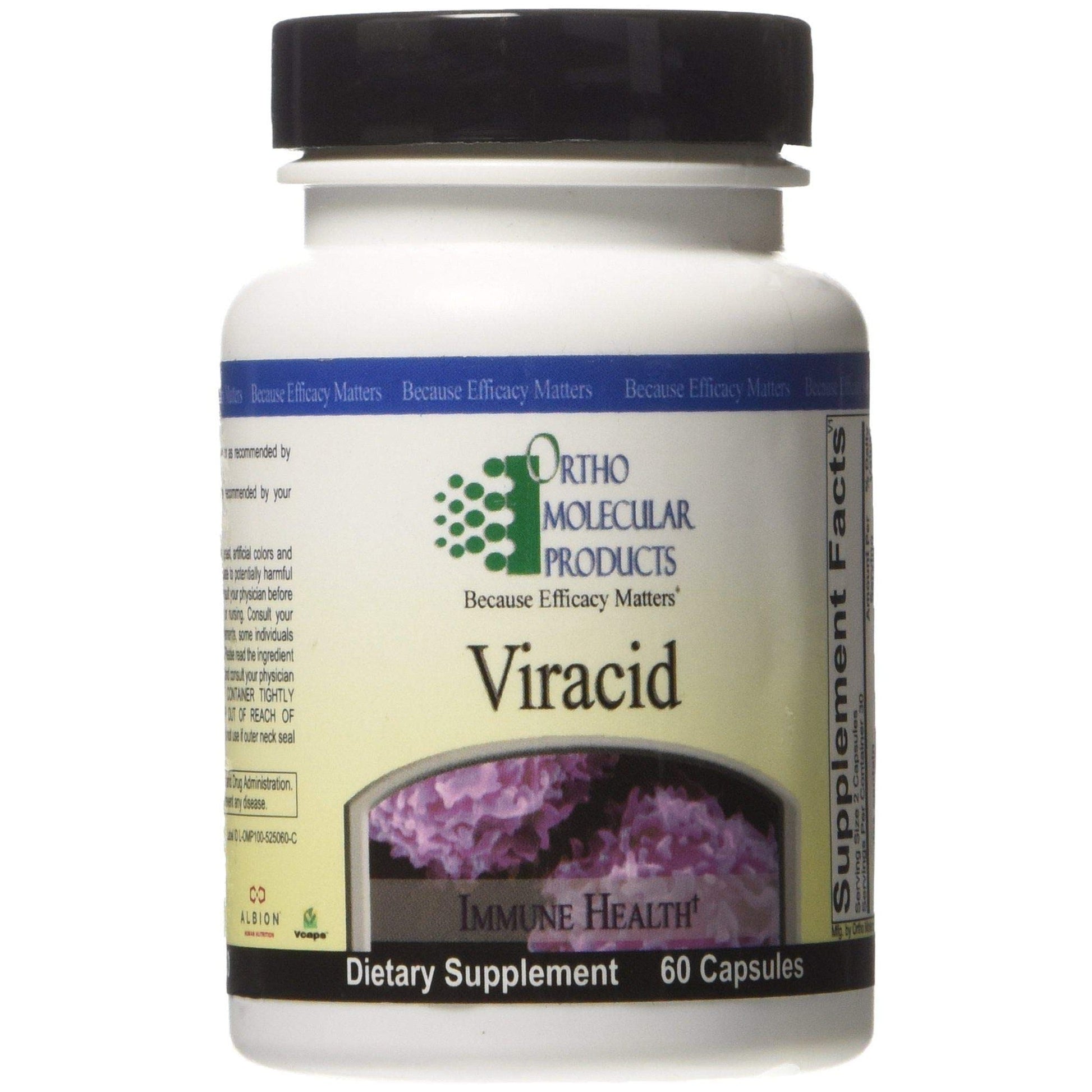 Ortho Molecular Products Viracid 60 Capsules Vitamins & Supplements Pasteur Pharmacy
