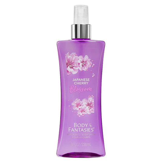Body Fantasies Signature Cherry Blossom Fragrance Body Spray, Fresh Floral Scent, 8 fl oz Perfume & Cologne Pasteur Pharmacy