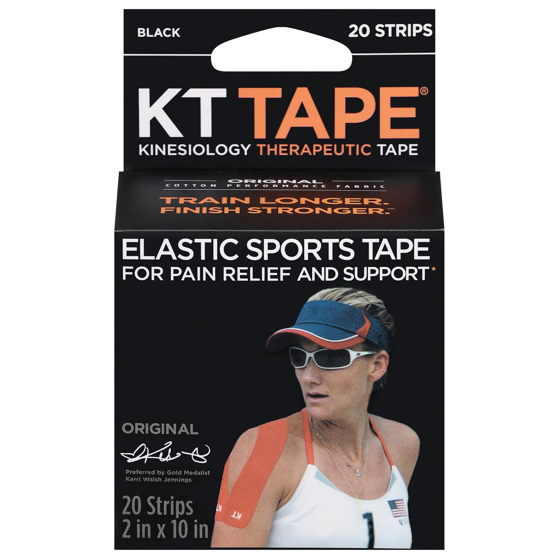 KT Tape Original Cotton Black Kinesiology Therapeutic Health & Beauty Pasteur Pharmacy