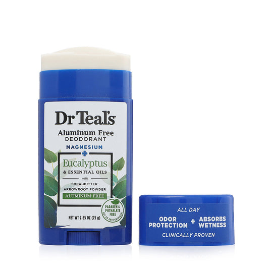Dr Teal's Deodorant, Aluminum Free, Eucalyptus 2.65 Oz Deodorant Pasteur Pharmacy