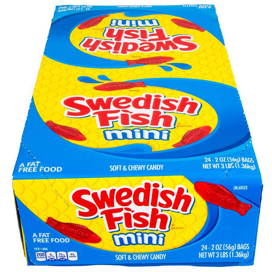 Swedish Fish Red 24 x 2 Oz Candy & Chocolate Pasteur Pharmacy