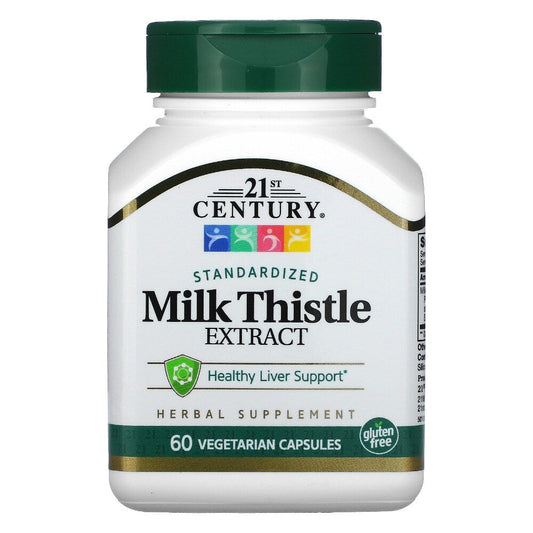 21st Century Milk Thistle Extract Capsules 60 Ct Vitamins & Supplements Pasteur Pharmacy