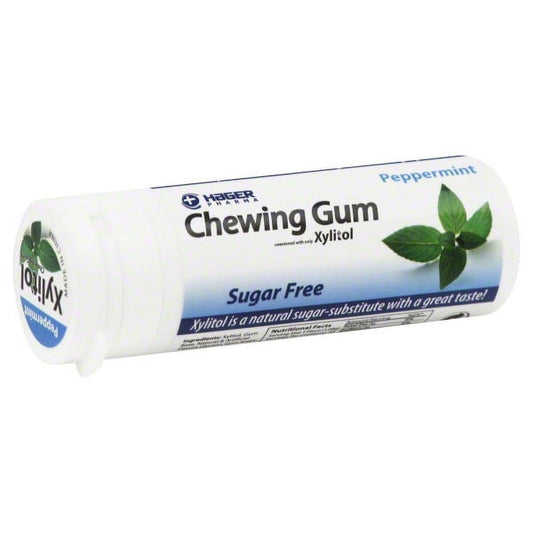 Hager Pharma Xylitol Chewing Gum - Peppermint - 30 Ct - Case Of 6 Oral Care Pasteur Pharmacy