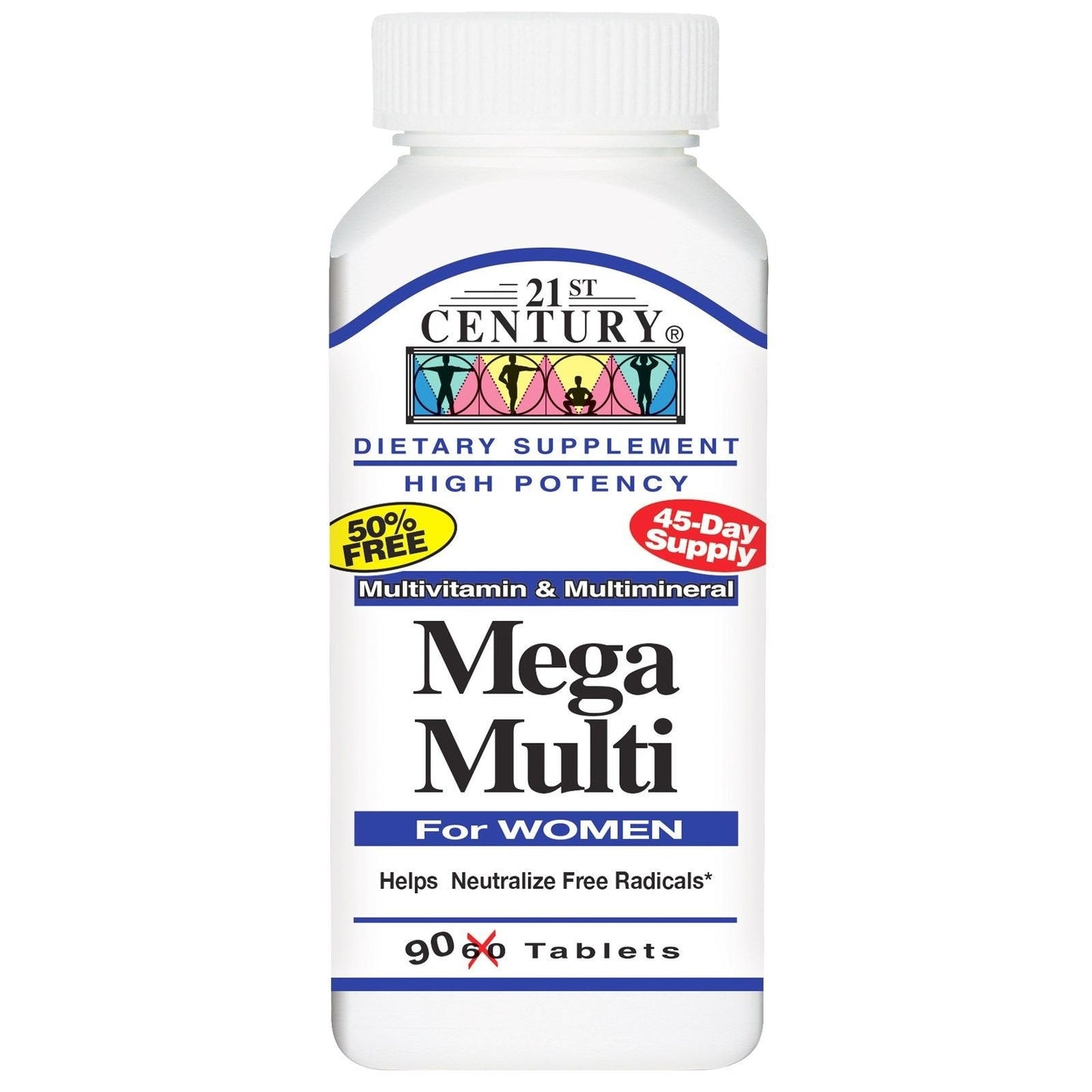 21st Century Mega Multi For Women, Multivitamin, Tablets Vitamins & Supplements Pasteur Pharmacy