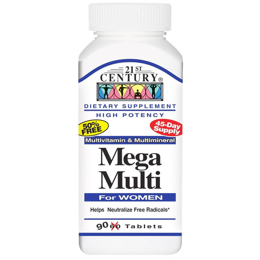 21st Century Mega Multi For Women, Multivitamin, Tablets Vitamins & Supplements Pasteur Pharmacy