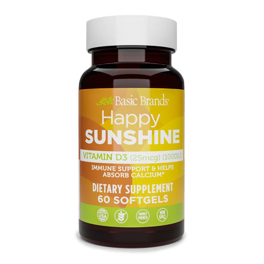 Basic Organics Vitamin D3 1000 IU 30 Softgel Vitamins & Supplements Pasteur Pharmacy