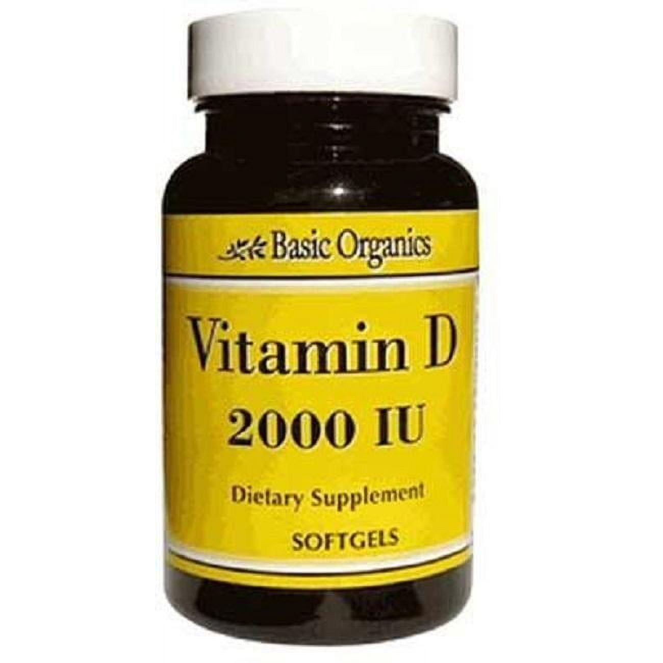 Basic Organics Vitamin D3 2000 IU 30 Softgel Vitamins & Supplements Pasteur Pharmacy