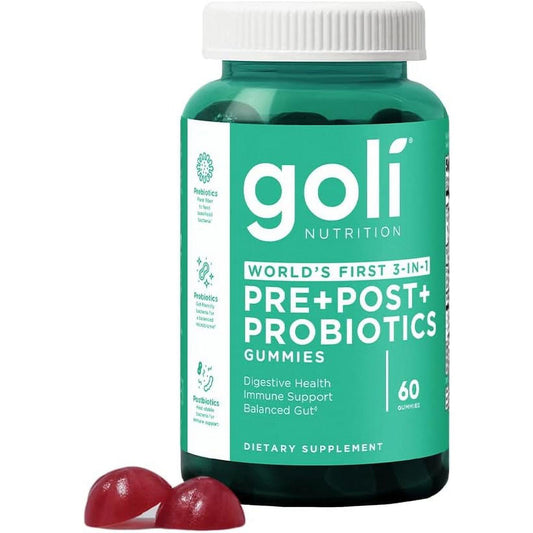 Goli Nutrition Pre + Post + Probiotics Vegan Gummies - 60ct Vitamins & Supplements Pasteur Pharmacy