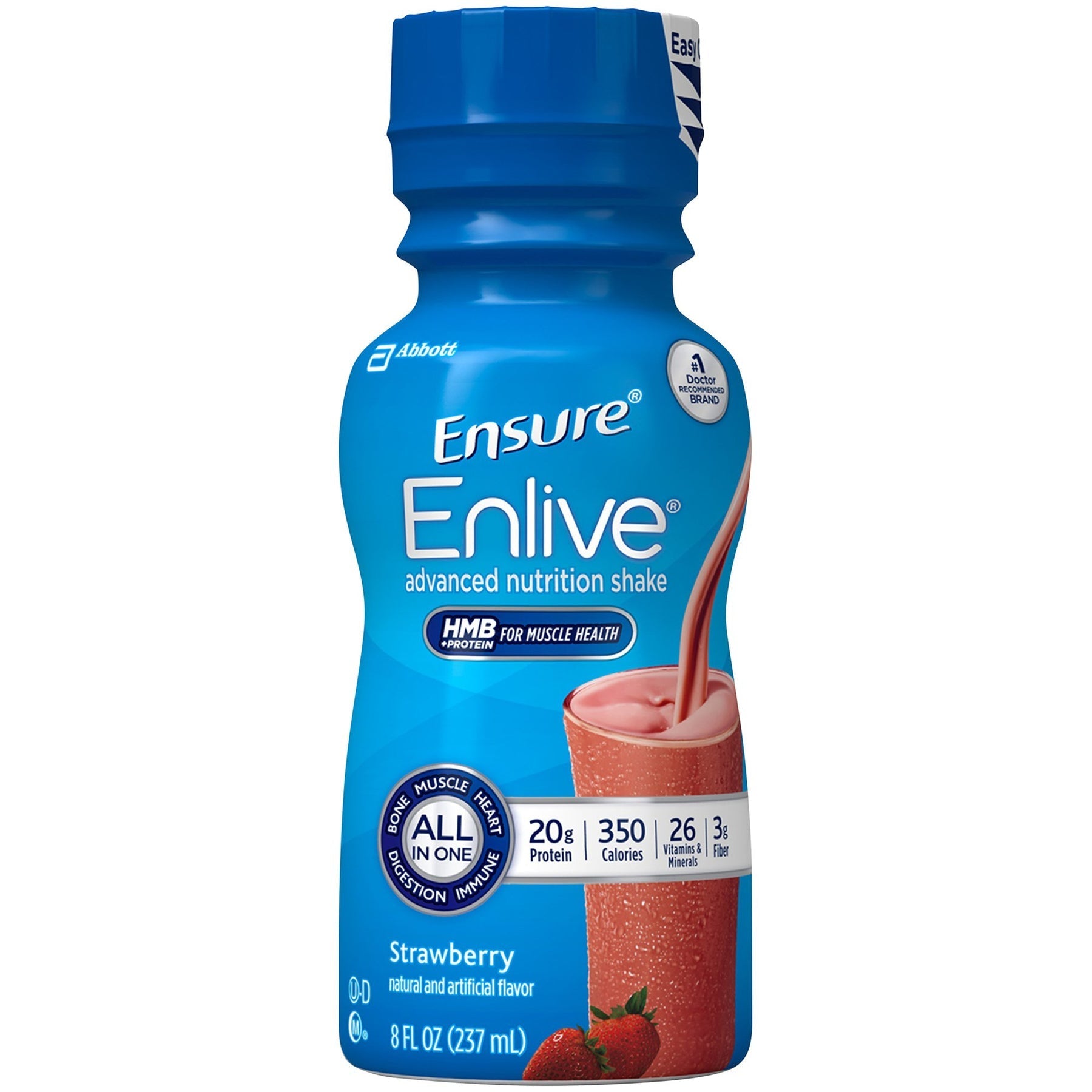 Abbott Nutrition Enlive Ensure Strawberry (24 X 8 Oz) Vitamins & Supplements Pasteur Pharmacy