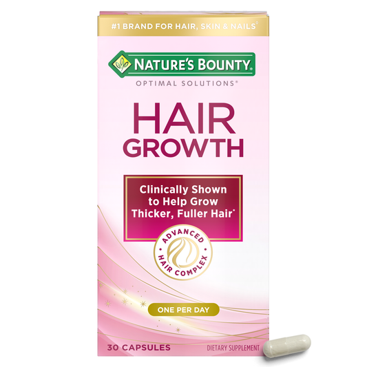 Nature's Bounty Optimal Solutions Hair Growth Supplement Capsules Vitamins & Supplements Pasteur Pharmacy