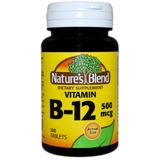Nature's Blend Vitamin B12 500 Mcg Tablets Vitamins & Supplements Pasteur Pharmacy
