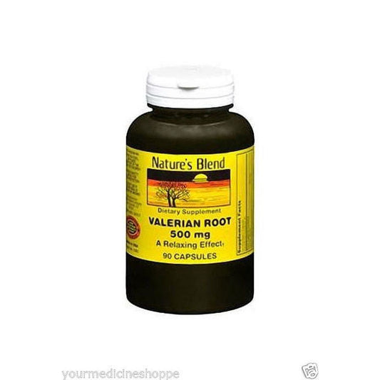 Nature's Blend Valerian Root – 500 mg (90 Capsules) Vitamins & Supplements Pasteur Pharmacy