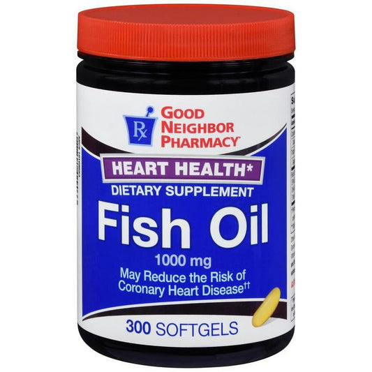 Gnp Fish Oil 1000Mg, 300 Softgels Vitamins & Supplements Pasteur Pharmacy