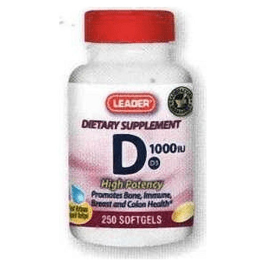 Leader™ Vitamin D3 (Cholecalciferol) – Essential Bone & Immune Support Vitamins & Supplements Pasteur Pharmacy