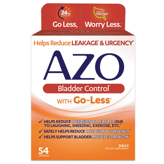 AZO Bladder Control With Go-Less Daily Supplement, Capsules, 54ct Vitamins & Supplements Pasteur Pharmacy