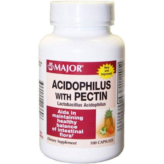 Major Acidophilus With Pectin Dietary Supplement Vitamins & Supplements Pasteur Pharmacy