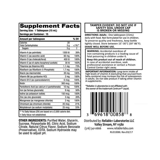Multi Vite Lq 236Ml Vitamins & Supplements Pasteur Pharmacy