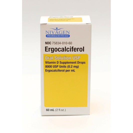 Nivagen Ergocalciferol Vitamin D Supplement Drops -2 Oz Vitamins & Supplements Pasteur Pharmacy
