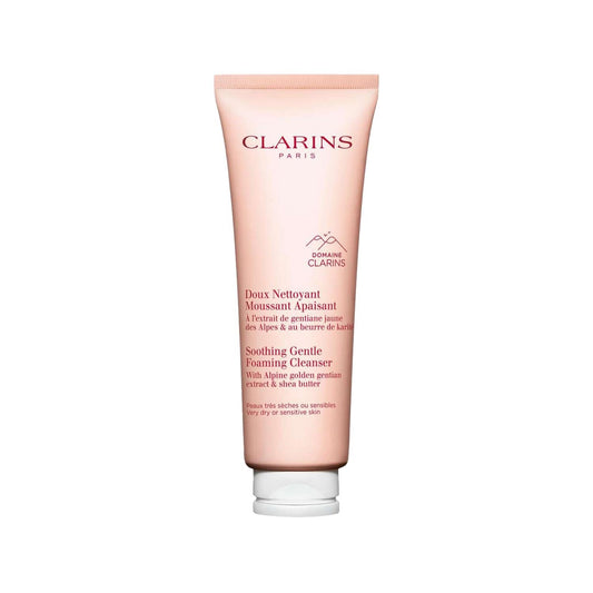 Clarins Gentle Foaming Cleanser: Limpiador facial calmante para piel sensible | Limpieza suave, efectiva y sin irritación