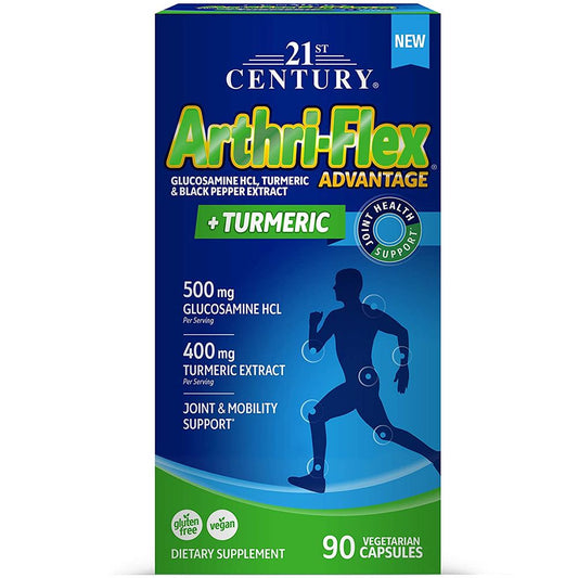 21st Century® Arthri-Flex® Advantage Plus Turmeric – Joint Support (Vegetarian Capsules) Vitamins & Supplements Pasteur Pharmacy